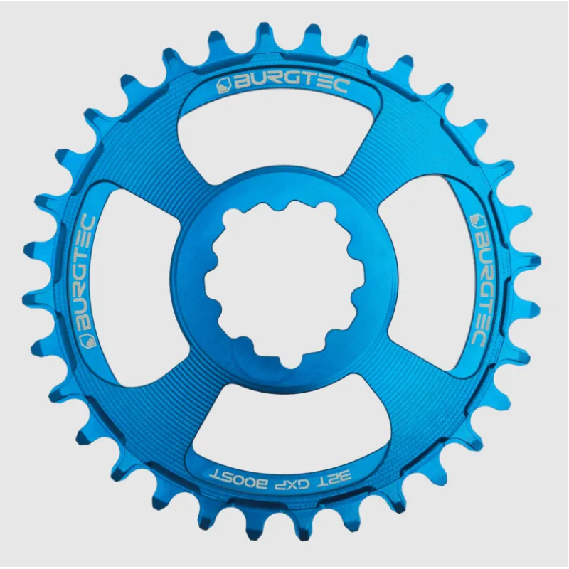 Pinion față pentru bicicleta BURGTEC GXP Boost 3mm Offset Thick Thin Chainring ­34T­ Deep Blue Expediere rapidă